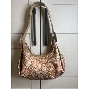 Kathy Van Zeeland Paisley Y2K Retro Boho Studded Shoulder Purse Handbag